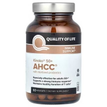 Immune System Support-Quality of Life Kinoko 50+ AHCC with Sterilized Probiotics,