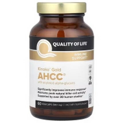 Immune System Support-Quality of Life Kinoko® Gold AHCC® with Acylated Alpha-Glucans,