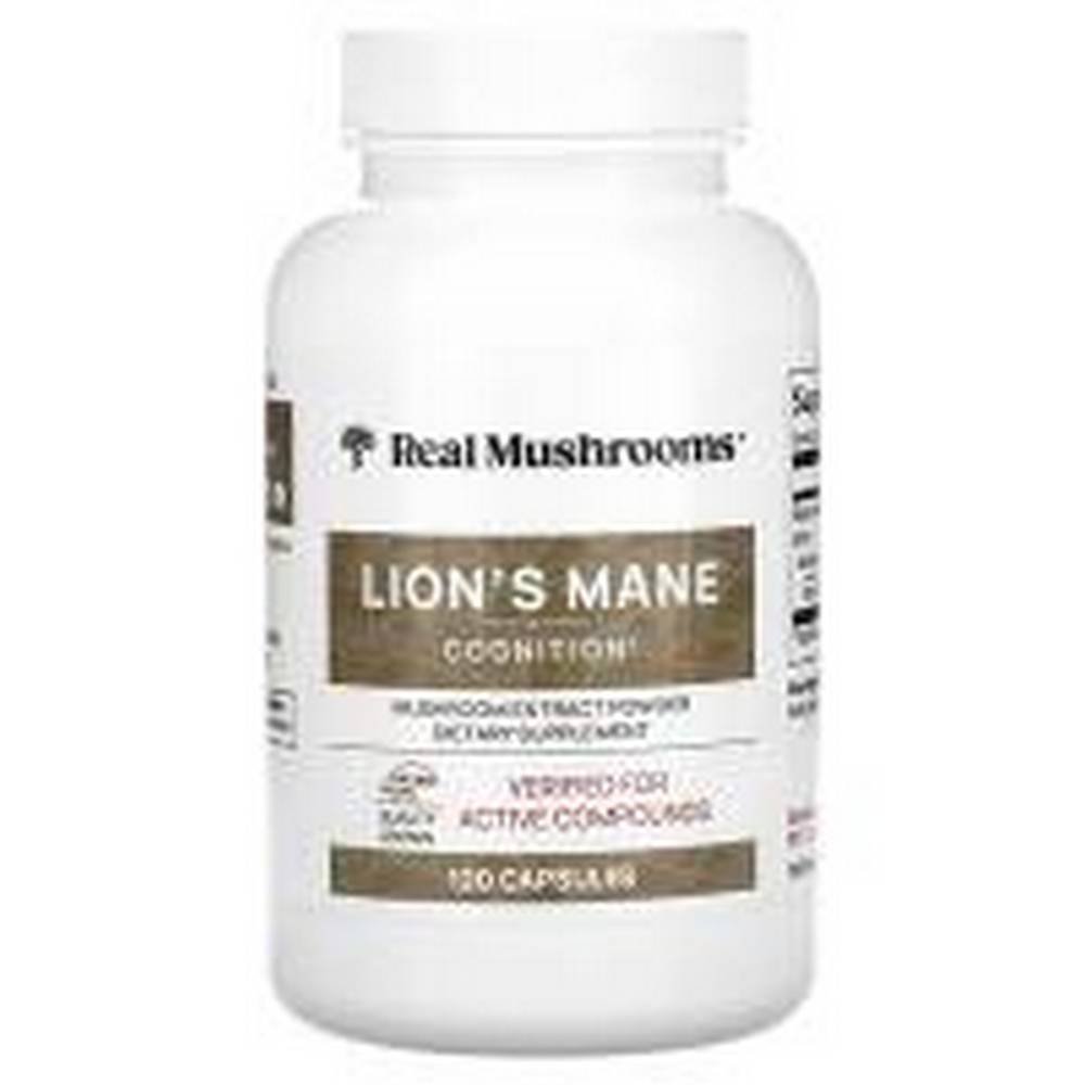 real mushrooms lions mane mushroom extract powder 120 real mushrooms extracto de hongo melena de leon en polvo 120 Cognitive Support-Real Mushrooms Lion's Mane Mushroom Extract Powder,