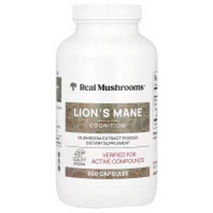 Immune System Support-Real Mushrooms Lion's Mane, Mushroom Extract Powder,