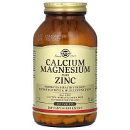 Strengthening bones and teeth-Solgar, Calcium Magnesium Plus Zinc,