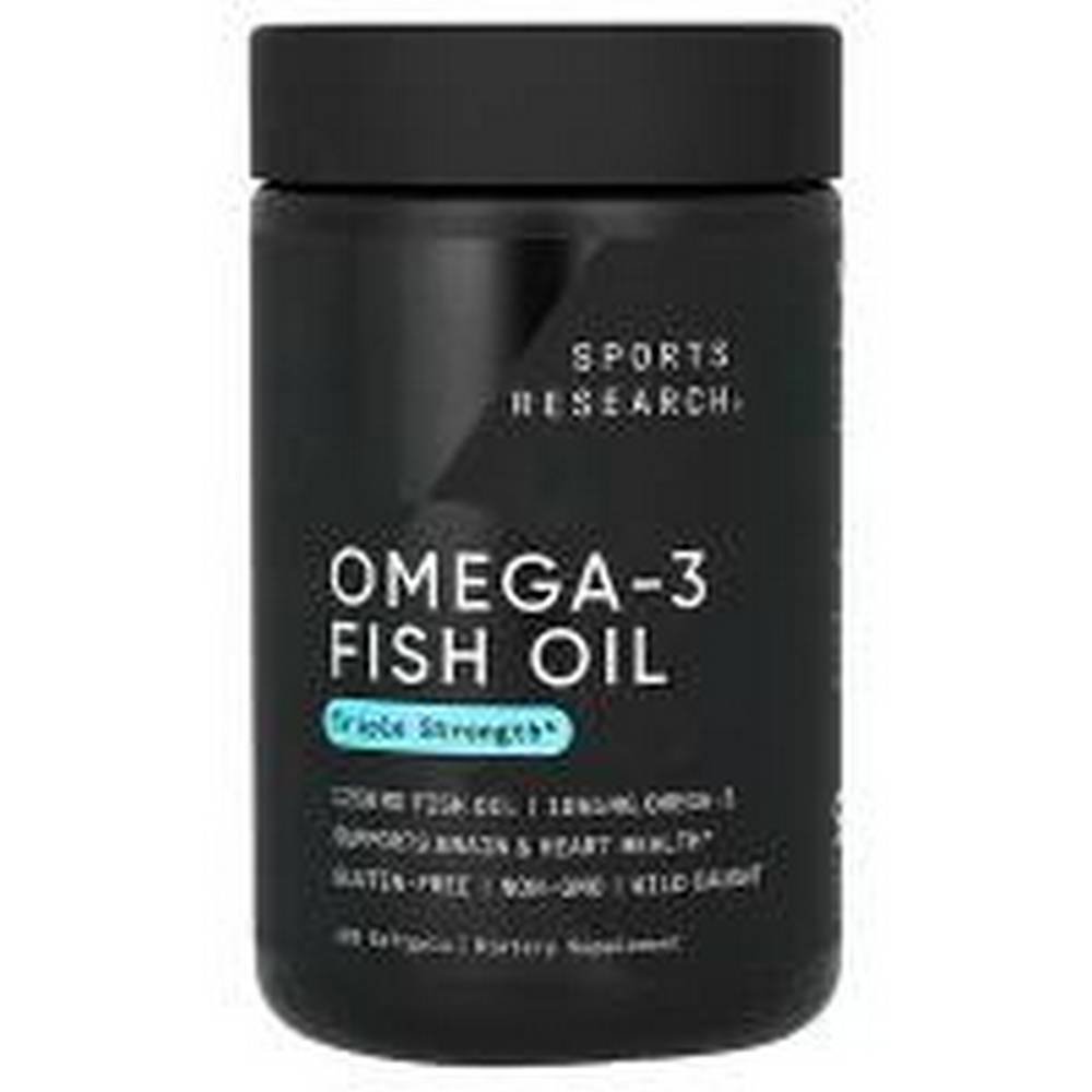 sports research omega 3 fish oil triple strength 120 sports research aceite de pescado omega 3 triple potencia 120 Cardiovascular support-Sports Research Omega-3 Fish Oil.