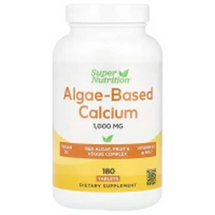 Strengthening bones and teeth-Super Nutrition, Algae-Based Calcium,
