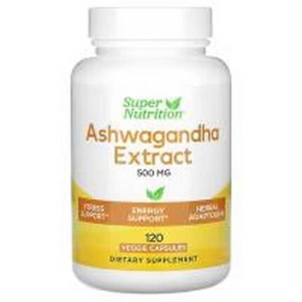 Strengthening the immune system -Super Nutrition Ashwagandha 500 mg,