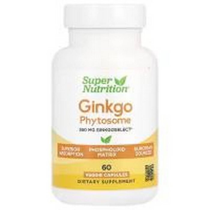 Memory and Concentration Improvement -Super Nutrition Ginkgo Phytosome ,