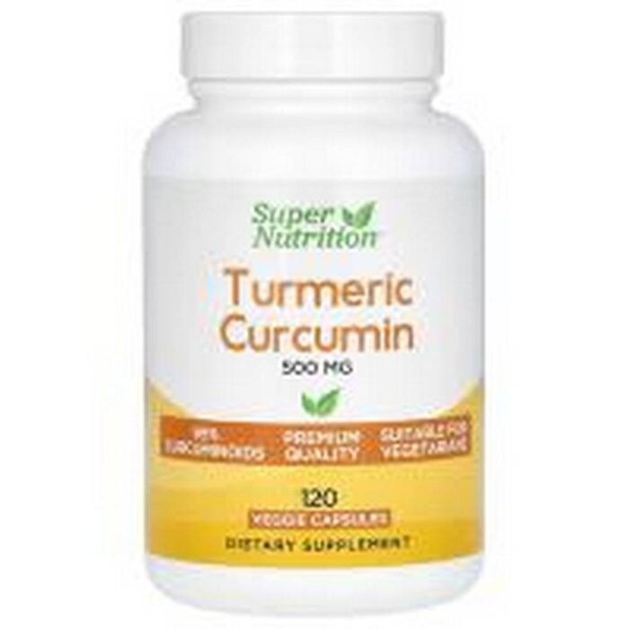 Anti-inflammatory action -Super Nutrition Turmeric Curcumin 500 mg,