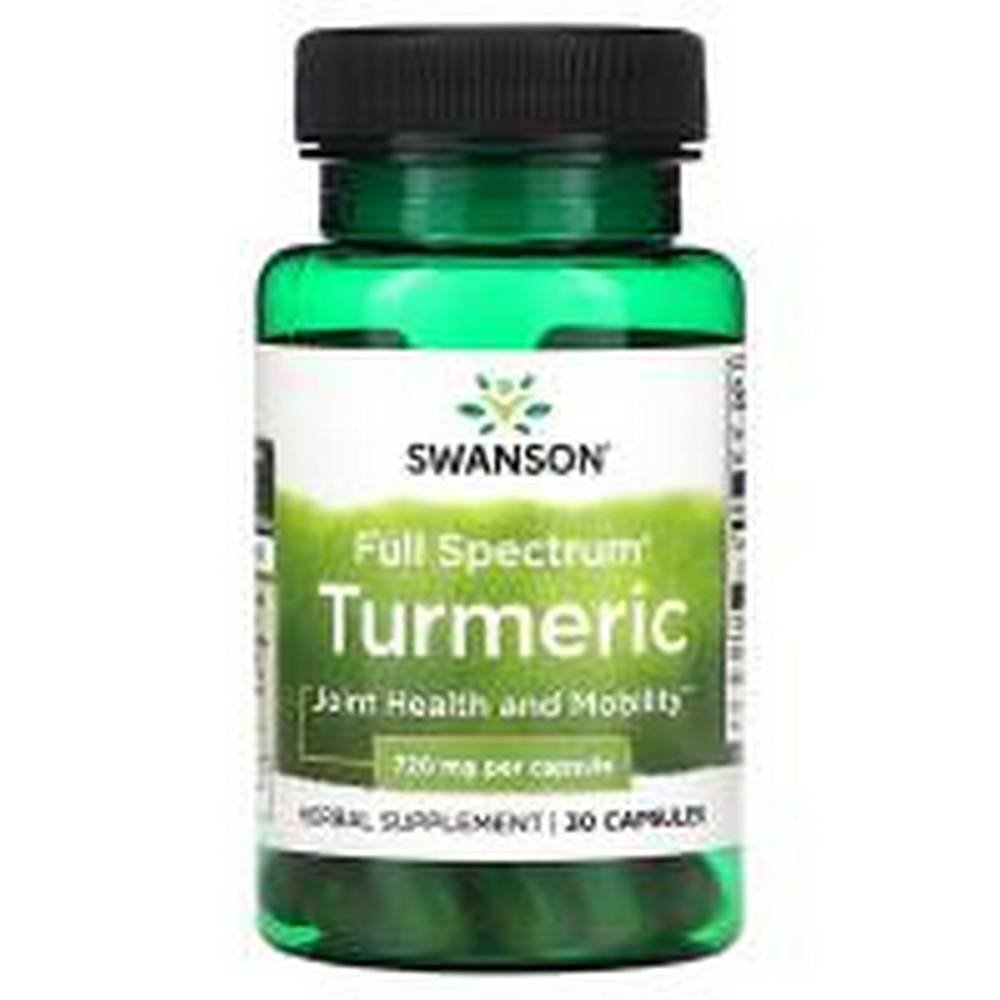 swanson full spectrum turmeric 720 mg 30 swanson curcuma de espectro completo 720 mg 30 Anti-inflammatory -Swanson Full Spectrum Turmeric 720 mg,