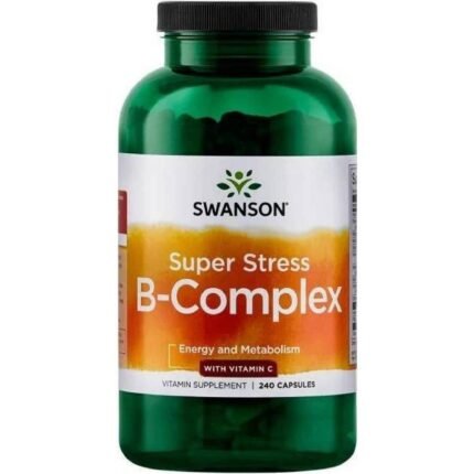 Energy and vitality support — Swanson Super Stress B Complex with Vitamin C,