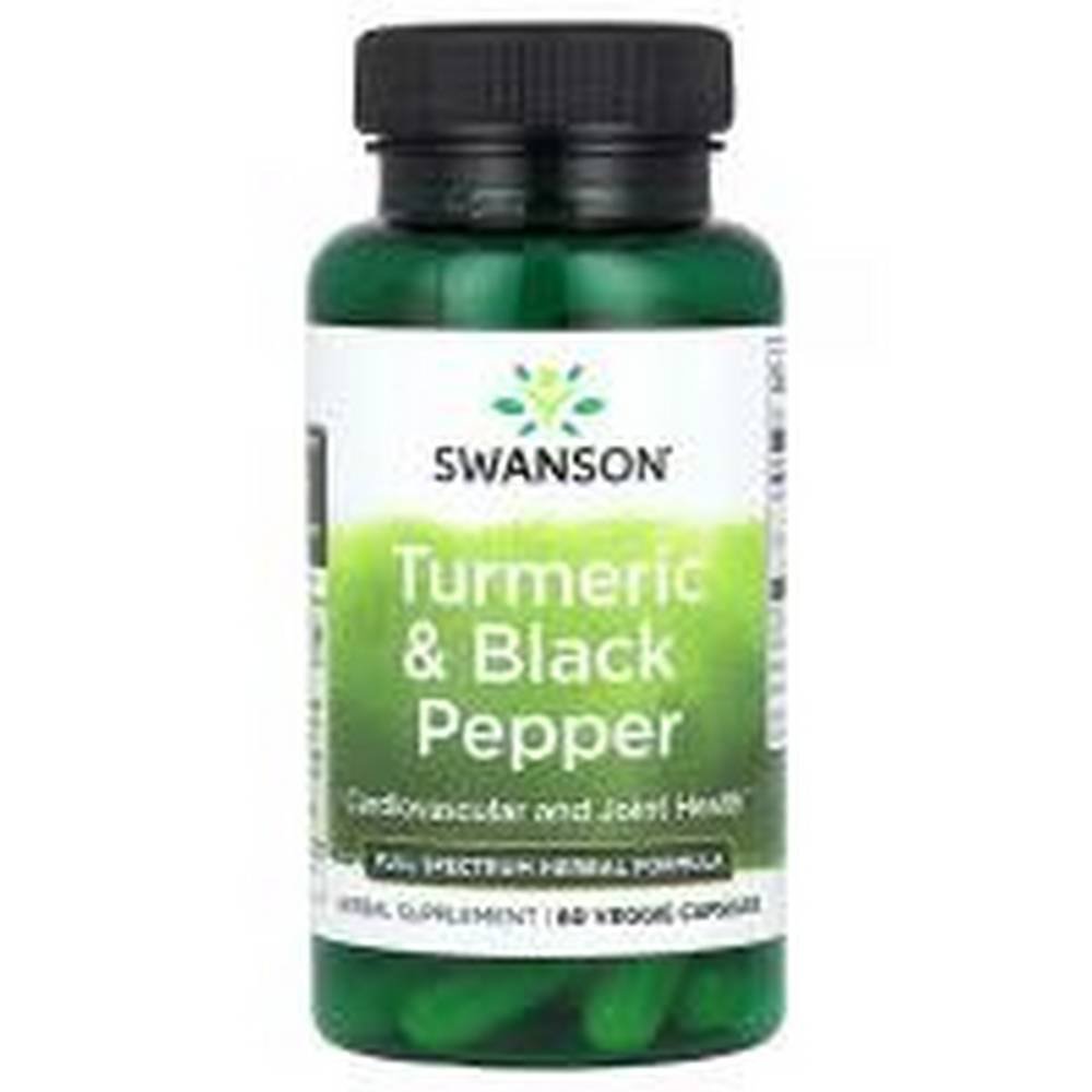 swanson turmeric and black pepper 60 swanson curcuma y pimienta negra 60 Anti-inflammatory action -Turmeric & Black Pepper, 90,