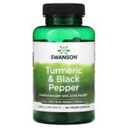 Anti-inflammatory action -Turmeric & Black Pepper, 90,