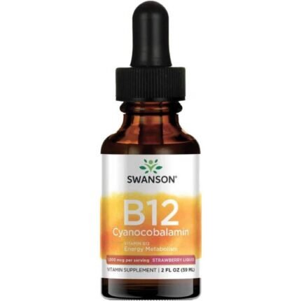 Supports normal energy levels — Swanson Vitamin B12 Liquid, 59ml,