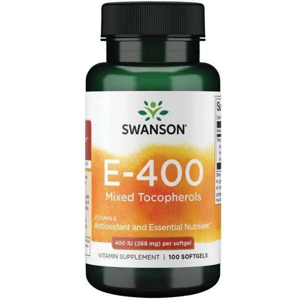 swanson vitamin e mixed tocopherols 268 mg100 Supports skin health — Swanson Vitamin E (mixed tocopherols) 268 mg,