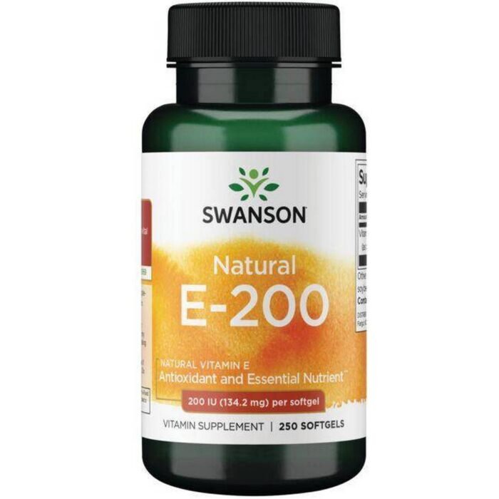 Supports skin health — Swanson Vitamin E Natural 200 IU,