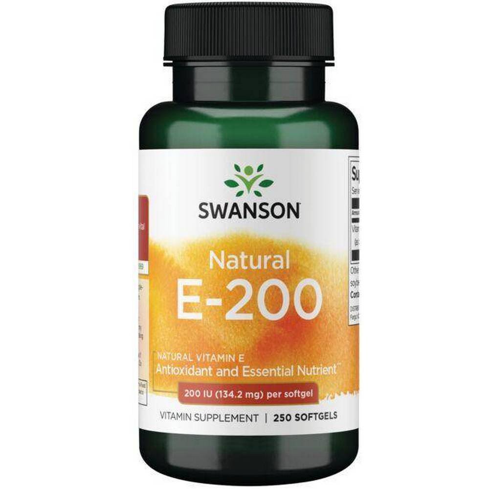 swanson vitamin e natural 200iu250 Supports skin health — Swanson Vitamin E Natural 200 IU,