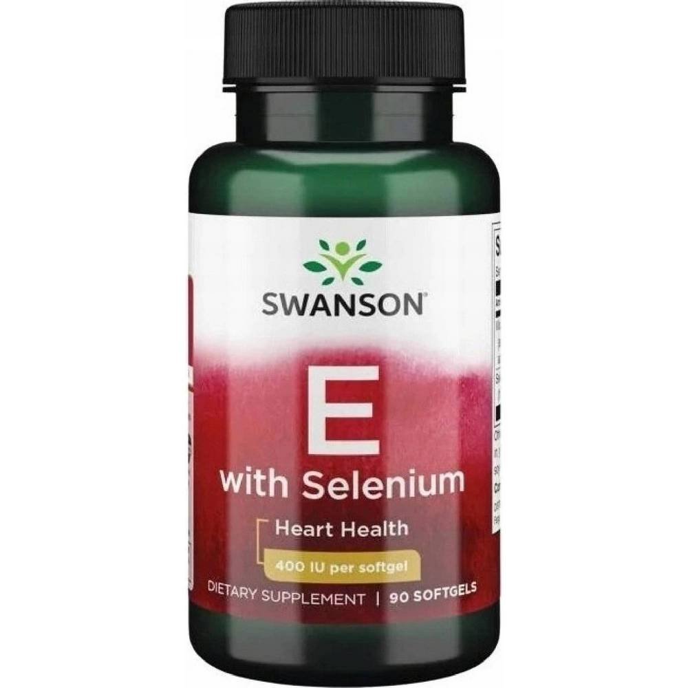 swanson vitamin e with selenium 400 iu and 50 µg90 Supports skin health — Swanson Vitamin E with Selenium 400 IU & 50 µg,