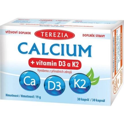 Supports bone health — Terezia Calcium + Vitamin D3 and K2,