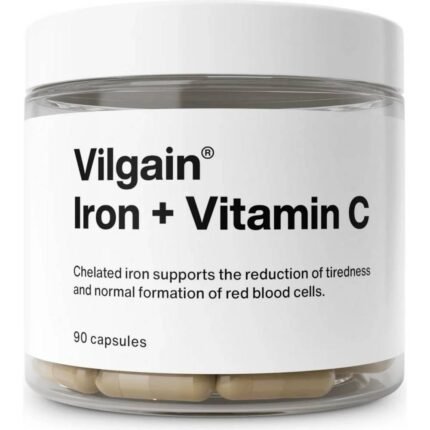 Supports red blood cell formation — Vilgain Iron + Vitamin C 90,