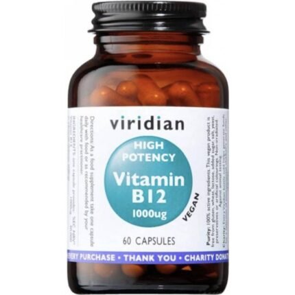 Supports normal energy levels — Viridian High Potency Vitamin B12 1000 mcg,