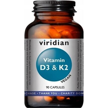 Supports bone health — Viridian Vitamin D3 & K2,