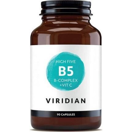 Reduces tiredness and fatigue — Viridian High Five B5 B Complex + Vitamin C with Magnesium,