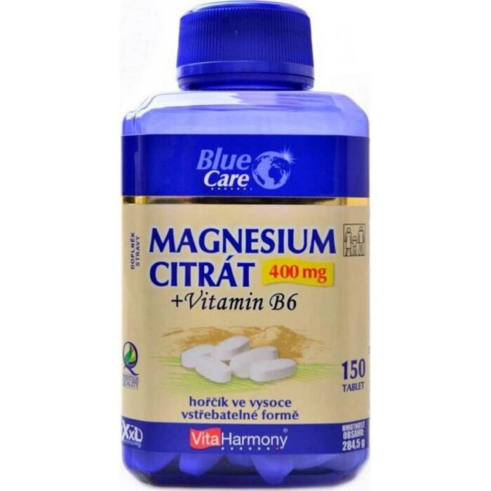 Supports healthy muscle and nerve function — Vita Harmony Magnesium Citrate 400 mg + Vitamin B6, 150,