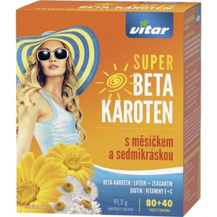 Supports healthy skin and natural tanning — Vitar Super Beta-carotene with Marigold and Daisy,
