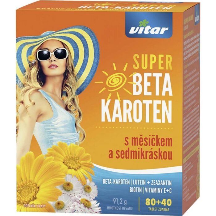 Supports healthy skin and natural tanning — Vitar Super Beta-carotene with Marigold and Daisy,