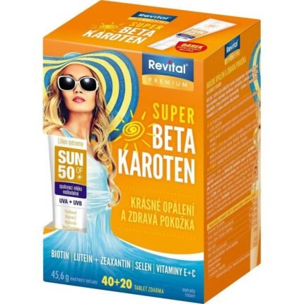 Supports healthy skin and natural tanning — Vitar Super Beta-carotene with Marigold and Daisy,