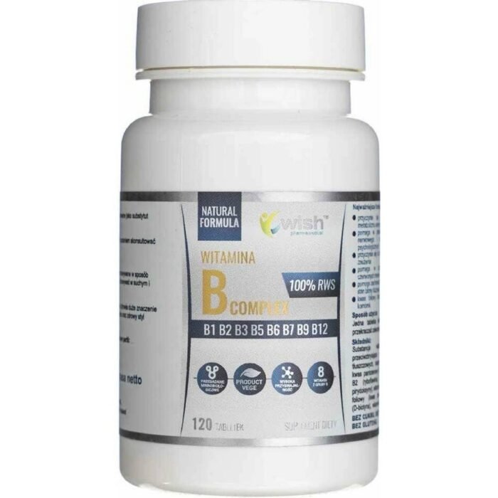 Supports normal energy metabolism — Wish Pharmaceutical Vitamin B Complex 200%,