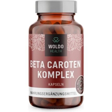 Supports healthy skin and natural tanning — Woldo Health Beta Carotene Complex,