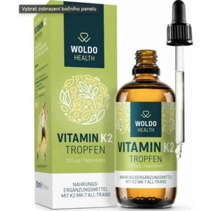 Supports bone health — WoldoHealth Vitamin K2 dissolved in MCT oil, 50 ml,