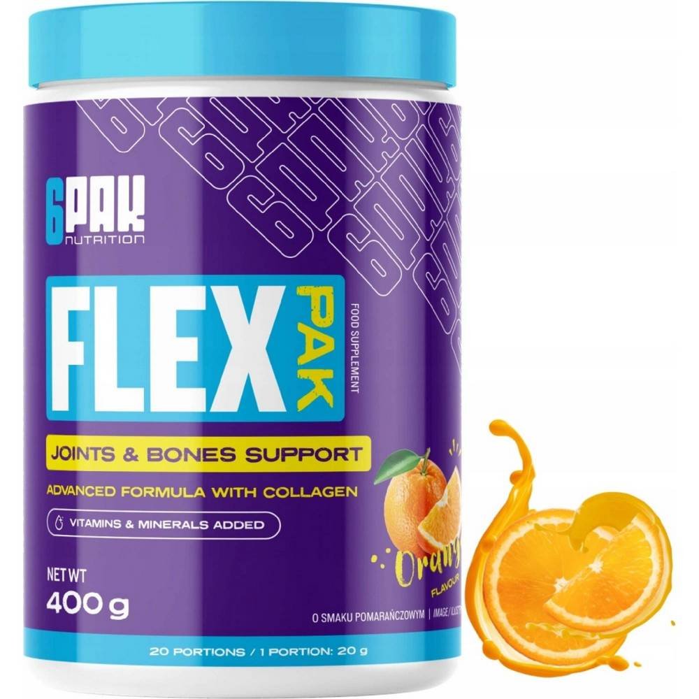 6pak nutrition flex pak400g Supports joint and cartilage health — 6Pak Nutrition Flex Pak, 400 g,