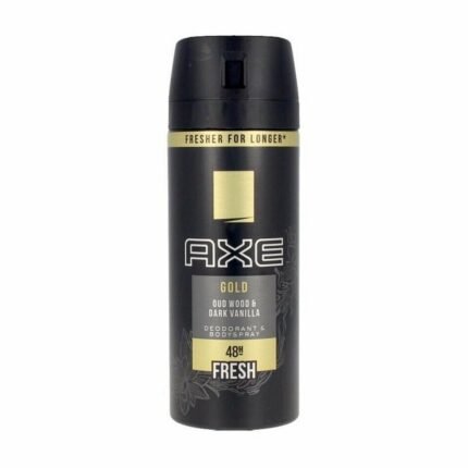 Body odor and perspiration,-Axe, Gold Dark Vanilla Deodorant Spray, 150 ml,