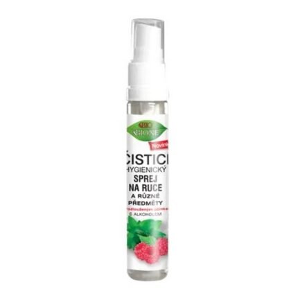Germs and bacteria on hands - Bio Bione, Raspberry hand sanitizer spray 27ml,