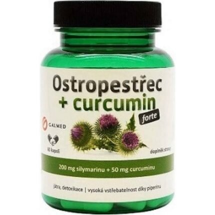 Supports liver health — GALMED Milk Thistle + Curcumin Forte,