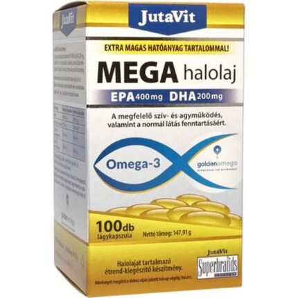 Supports heart health — JutaVit MEGA Fish Oil Omega-3,