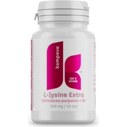 Supports collagen formation and skin health — KOMPAVA L-Lysine Extra 400mg,