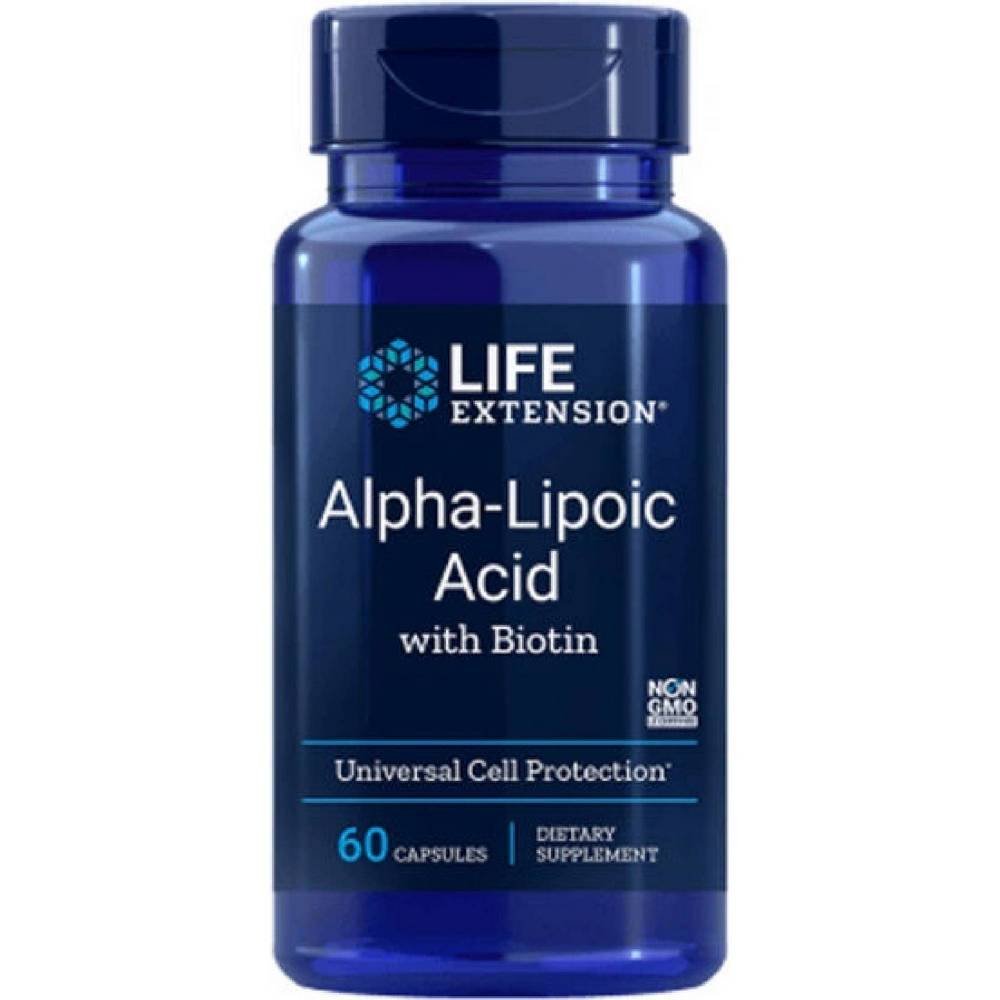 life extension alpha lipoic acid with biotin60 Supports energy metabolism β Life Extension Alpha-Lipoic Acid with Biotin,
