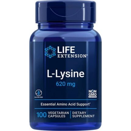 Supports muscle recovery and protein synthesis — Life Extension L-Lysine 620mg,