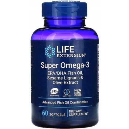 Supports heart health — Life Extension Super Omega-3 EPA/DHA Fish Oil,