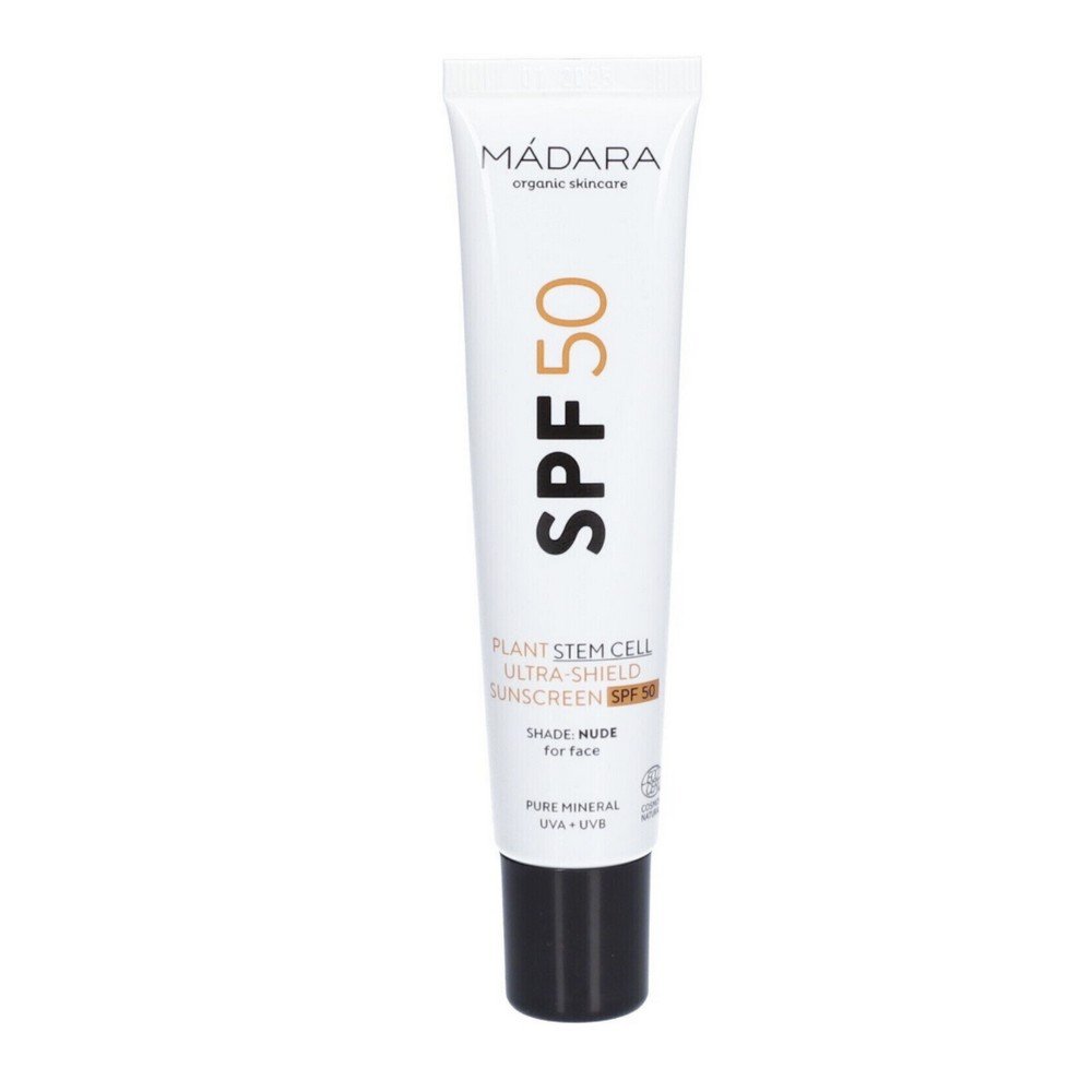 madara plant stem cell ultra shield sunscreen face spf50 40ml Skin aging and wrinkles caused by UV and pollution-Mádara Plant Stem Cell Ultra-Shield Sunscreen Face SPF50 (40ml)