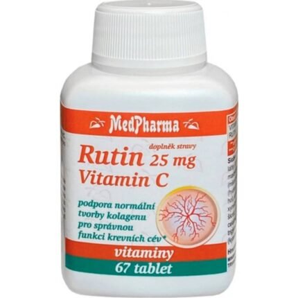 Supports blood vessel health — MedPharma Rutin 25 mg + Vitamin,