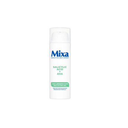 Excess sebum and oily shine,-Mixa, Mattifying Acne Cream, 50 ml,