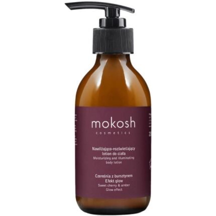 Dry and dehydrated skin - Mokosh, Moisturizing and Brightening Body Lotion Cherry with Amber 200 ml,