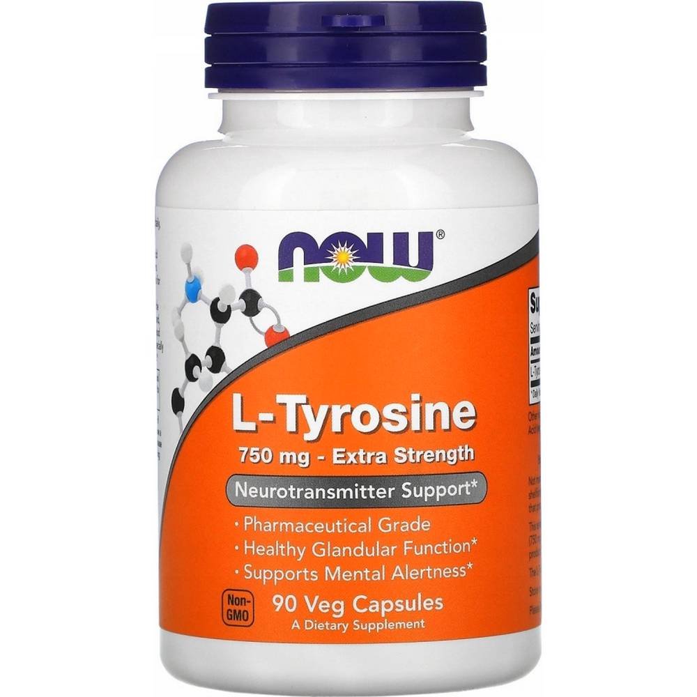 now foods l tyrosine extra strength 750mg90 Supports neurotransmitter production — Now Foods L-Tyrosine Extra Strength 750mg,