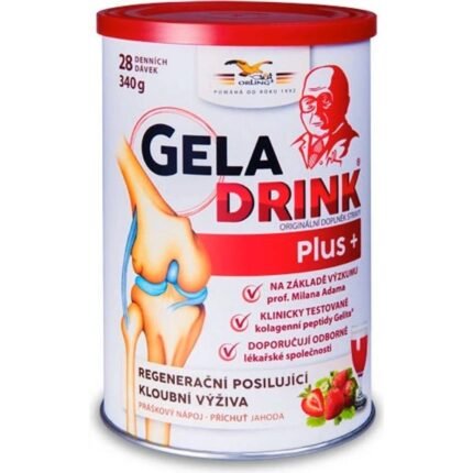 Supports joint and cartilage health — Orling Geladrink Plus Strawberry, 340g,