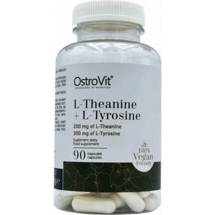 Supports neurotransmitter balance and mental focus — OstroVit L-Theanine + Tyrosine,