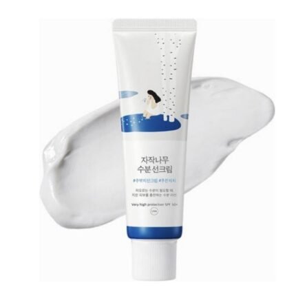 Skin dehydration and dry patches caused by sun exposure-Round Lab Birch Juice Moisturizing Sunscreen SPF 50+ (50ml)