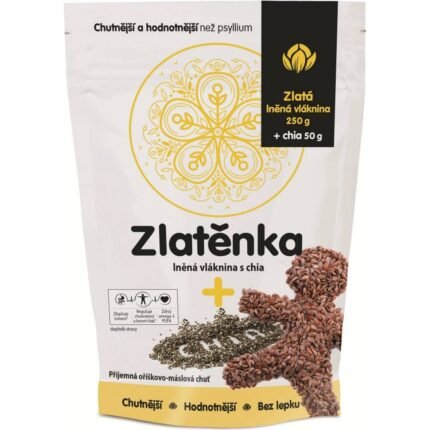 Supports digestive regularity — Simply Zlatěnka Flax Fiber with Chia, 300g