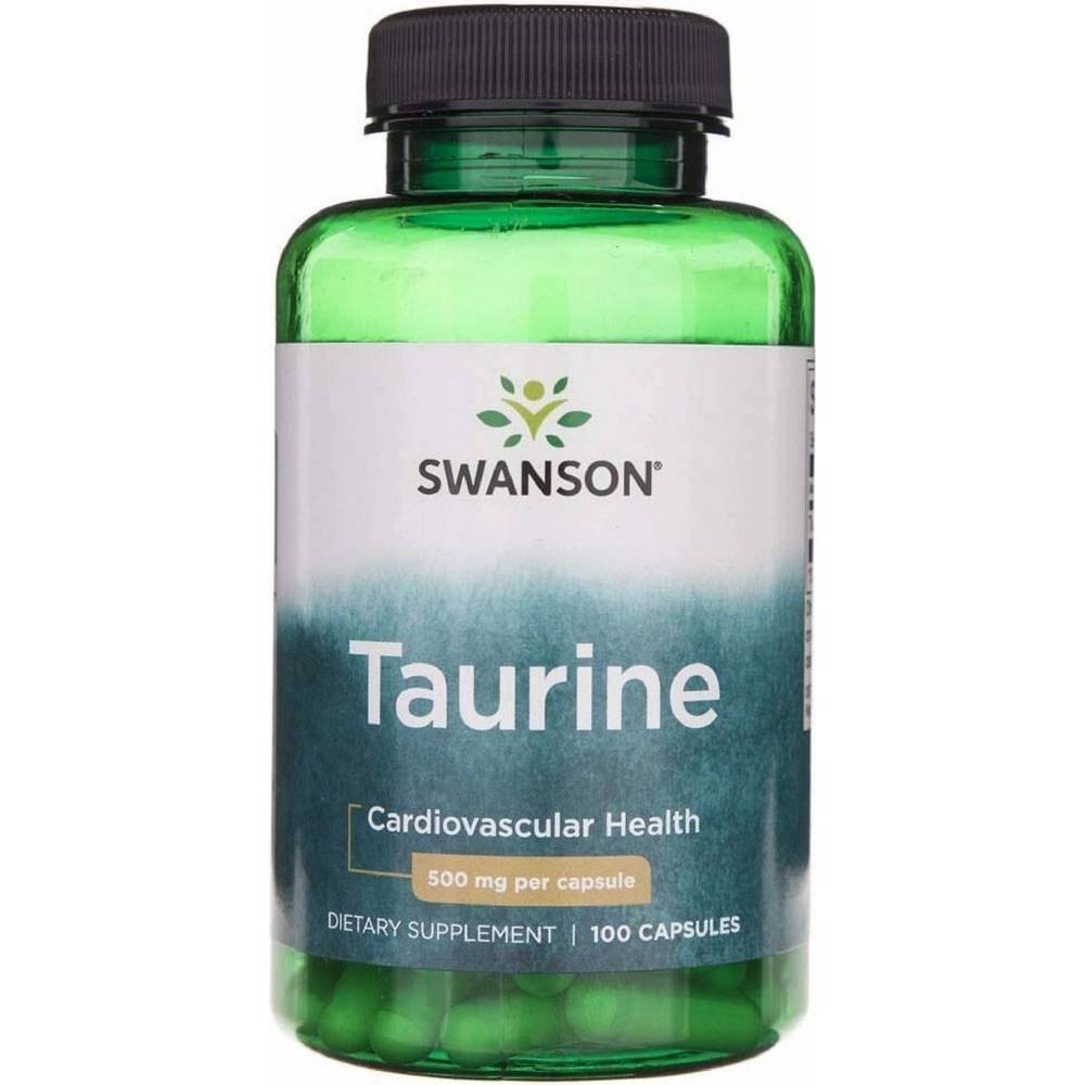 swanson taurine 500mg100 Supports energy metabolism — Swanson Taurine 500 mg,